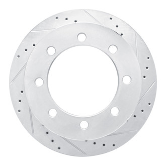 R1 Concepts® - eLINE™ Drilled and Slotted 1-Piece Rear Passenger Side Brake Rotor