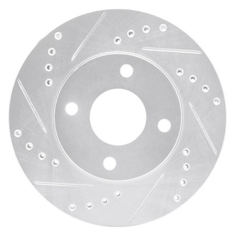 R1 Concepts® - eLINE™ Drilled and Slotted 1-Piece Front Driver Side Brake Rotor