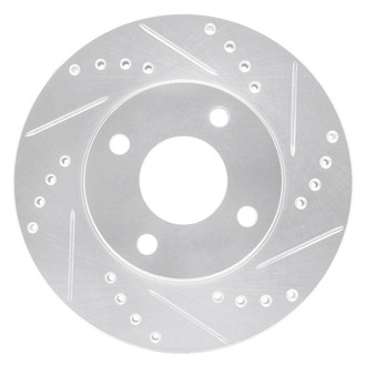 R1 Concepts® - eLINE™ Drilled and Slotted 1-Piece Front Passenger Side Brake Rotor