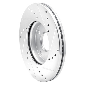 R1 Concepts® - eLINE™ Drilled and Slotted 1-Piece Front Driver Side Brake Rotor
