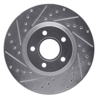 R1 Concepts® - eLINE™ Drilled and Slotted 1-Piece Front Driver Side Brake Rotor