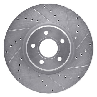 R1 Concepts® - eLINE™ Drilled and Slotted 1-Piece Front Passenger Side Brake Rotor