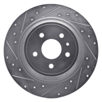 R1 Concepts® - eLINE™ Drilled and Slotted 1-Piece Rear Driver Side Brake Rotor