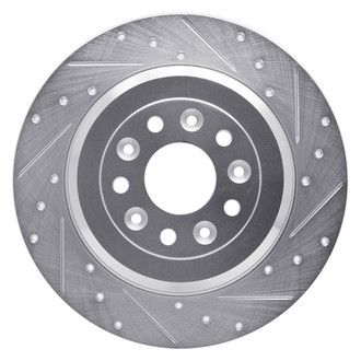 R1 Concepts® - eLINE™ Drilled and Slotted 1-Piece Rear Passenger Side Brake Rotor