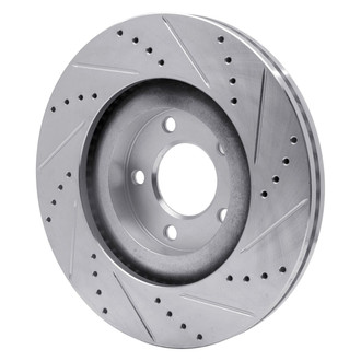 R1 Concepts® - eLINE™ Drilled and Slotted 1-Piece Front Driver Side Brake Rotor