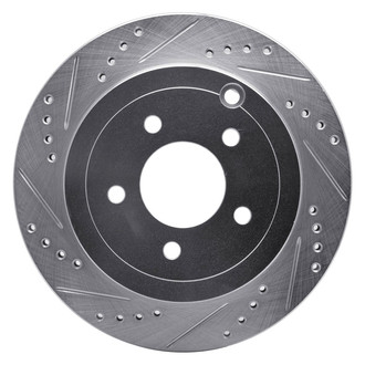 R1 Concepts® - eLINE™ Drilled and Slotted 1-Piece Rear Driver Side Brake Rotor