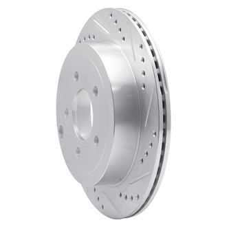 R1 Concepts® - eLINE™ Drilled and Slotted 1-Piece Rear Passenger Side Brake Rotor
