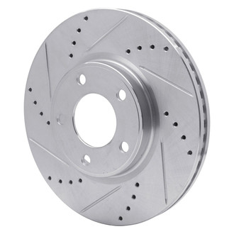 R1 Concepts® - eLINE™ Drilled and Slotted 1-Piece Front Driver Side Brake Rotor