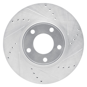 R1 Concepts® - eLINE™ Drilled and Slotted 1-Piece Front Passenger Side Brake Rotor