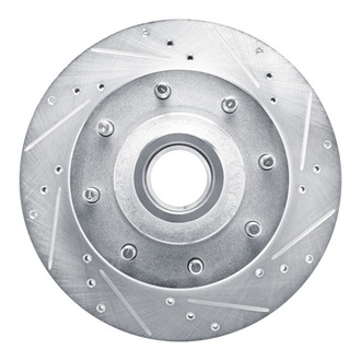 R1 Concepts® - eLINE™ Drilled and Slotted 1-Piece Front Passenger Side Brake Rotor