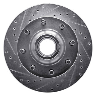 R1 Concepts® - eLINE™ Drilled and Slotted 1-Piece Front Driver Side Brake Rotor