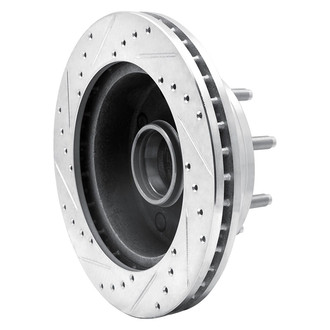 R1 Concepts® - eLINE™ Drilled and Slotted 1-Piece Front Passenger Side Brake Rotor