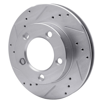 R1 Concepts® - eLINE™ Drilled and Slotted 1-Piece Front Driver Side Brake Rotor