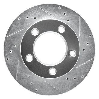 R1 Concepts® - eLINE™ Drilled and Slotted 1-Piece Front Passenger Side Brake Rotor