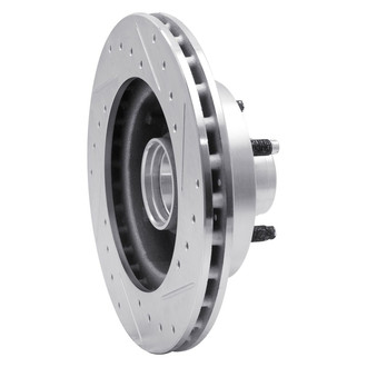 R1 Concepts® - eLINE™ Drilled and Slotted 1-Piece Front Driver Side Brake Rotor