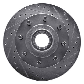 R1 Concepts® - eLINE™ Drilled and Slotted 1-Piece Front Passenger Side Brake Rotor