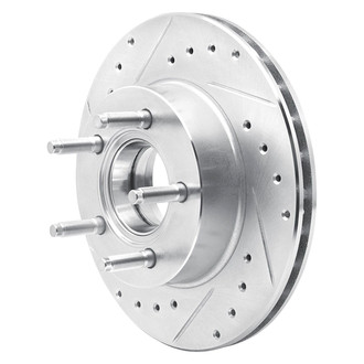 R1 Concepts® - eLINE™ Drilled and Slotted 1-Piece Front Driver Side Brake Rotor