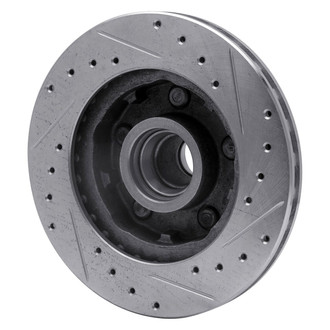 R1 Concepts® - eLINE™ Drilled and Slotted 1-Piece Front Driver Side Brake Rotor