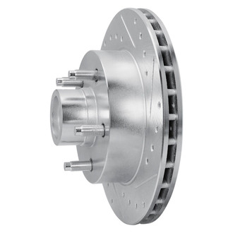 R1 Concepts® - eLINE™ Drilled and Slotted 1-Piece Front Passenger Side Brake Rotor
