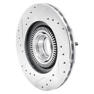 R1 Concepts® - eLINE™ Drilled and Slotted 1-Piece Front Passenger Side Brake Rotor