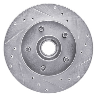 R1 Concepts® - eLINE™ Drilled and Slotted 1-Piece Front Passenger Side Brake Rotor
