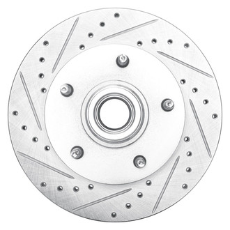 R1 Concepts® - eLINE™ Drilled and Slotted 1-Piece Front Driver Side Brake Rotor