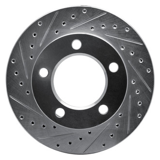 R1 Concepts® - eLINE™ Drilled and Slotted 1-Piece Front Driver Side Brake Rotor