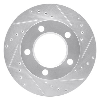 R1 Concepts® - eLINE™ Drilled and Slotted 1-Piece Front Passenger Side Brake Rotor
