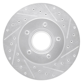 R1 Concepts® - eLINE™ Drilled and Slotted 1-Piece Front Passenger Side Brake Rotor