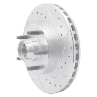 R1 Concepts® - eLINE™ Drilled and Slotted 1-Piece Front Passenger Side Brake Rotor