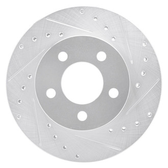 R1 Concepts® - eLINE™ Drilled and Slotted 1-Piece Front Passenger Side Brake Rotor