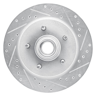 R1 Concepts® - eLINE™ Drilled and Slotted 1-Piece Front Passenger Side Brake Rotor