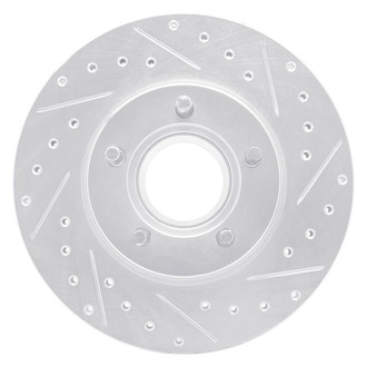 R1 Concepts® - eLINE™ Drilled and Slotted 1-Piece Front Passenger Side Brake Rotor