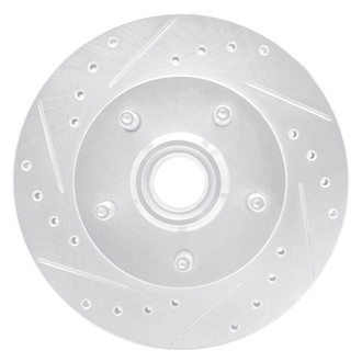 R1 Concepts® - eLINE™ Drilled and Slotted 1-Piece Front Driver Side Brake Rotor