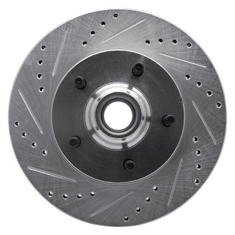 R1 Concepts® - eLINE™ Drilled and Slotted 1-Piece Front Driver Side Brake Rotor