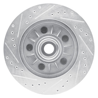 R1 Concepts® - eLINE™ Drilled and Slotted 1-Piece Front Passenger Side Brake Rotor