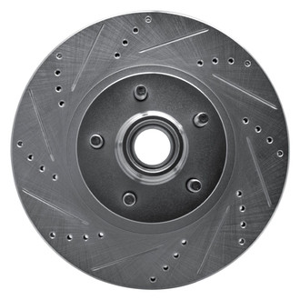 R1 Concepts® - eLINE™ Drilled and Slotted 1-Piece Front Driver Side Brake Rotor