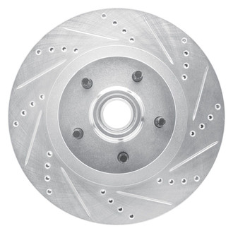 R1 Concepts® - eLINE™ Drilled and Slotted 1-Piece Front Passenger Side Brake Rotor