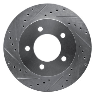 R1 Concepts® - eLINE™ Drilled and Slotted 1-Piece Front Driver Side Brake Rotor