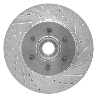 R1 Concepts® - eLINE™ Drilled and Slotted 1-Piece Front Passenger Side Brake Rotor