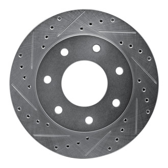 R1 Concepts® - eLINE™ Drilled and Slotted 1-Piece Front Driver Side Brake Rotor