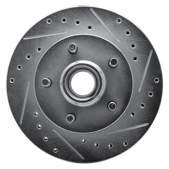 R1 Concepts® - eLINE™ Drilled and Slotted 1-Piece Front Passenger Side Brake Rotor