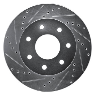 R1 Concepts® - eLINE™ Drilled and Slotted 1-Piece Front Driver Side Brake Rotor