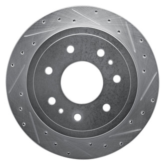 R1 Concepts® - eLINE™ Drilled and Slotted 1-Piece Rear Passenger Side Brake Rotor