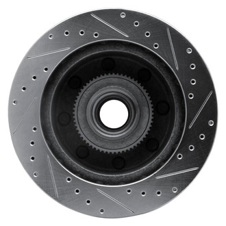 R1 Concepts® - eLINE™ Drilled and Slotted 1-Piece Front Driver Side Brake Rotor