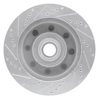 R1 Concepts® - eLINE™ Drilled and Slotted 1-Piece Front Passenger Side Brake Rotor
