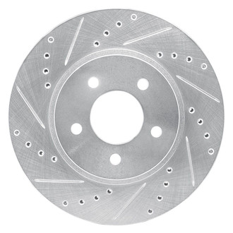 R1 Concepts® - eLINE™ Drilled and Slotted 1-Piece Front Driver Side Brake Rotor