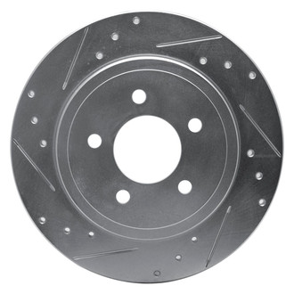 R1 Concepts® - eLINE™ Drilled and Slotted 1-Piece Rear Driver Side Brake Rotor