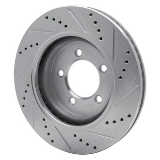 R1 Concepts® - eLINE™ Drilled and Slotted 1-Piece Front Driver Side Brake Rotor