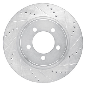 R1 Concepts® - eLINE™ Drilled and Slotted 1-Piece Front Passenger Side Brake Rotor